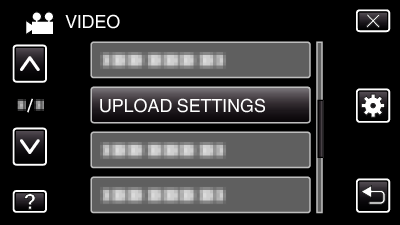 UPLOAD SETTINGS